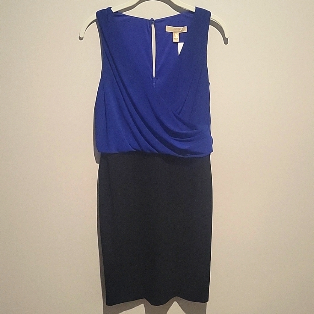 New!! women's Aidan Mattox blue & black cocktail dress! Size 2